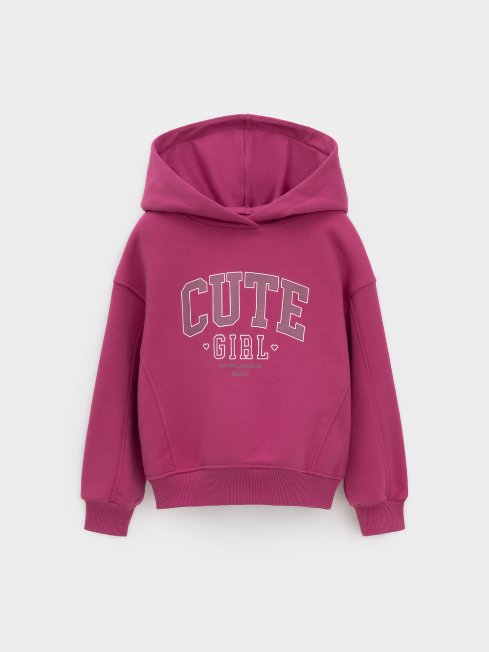 Худи для девочки, артикул: КР 302815, цвет: бордовый, фото 2