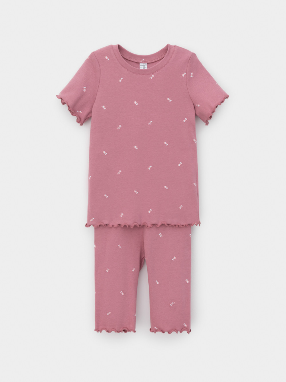 Пижама для девочки, артикул: К 1632, цвет: розовый, фото 2