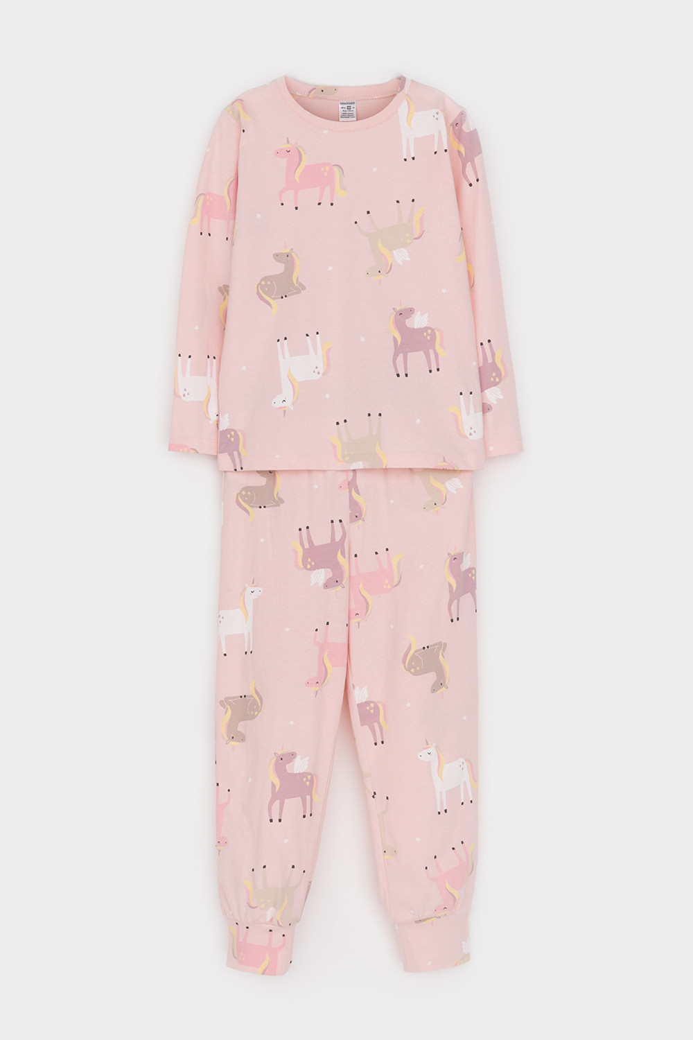 Пижама для девочки, артикул: К 1561, цвет: розовый, фото 2