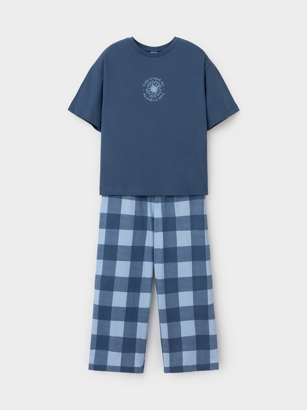 Пижама для девочки, артикул: МП 1657, цвет: синий, фото 2