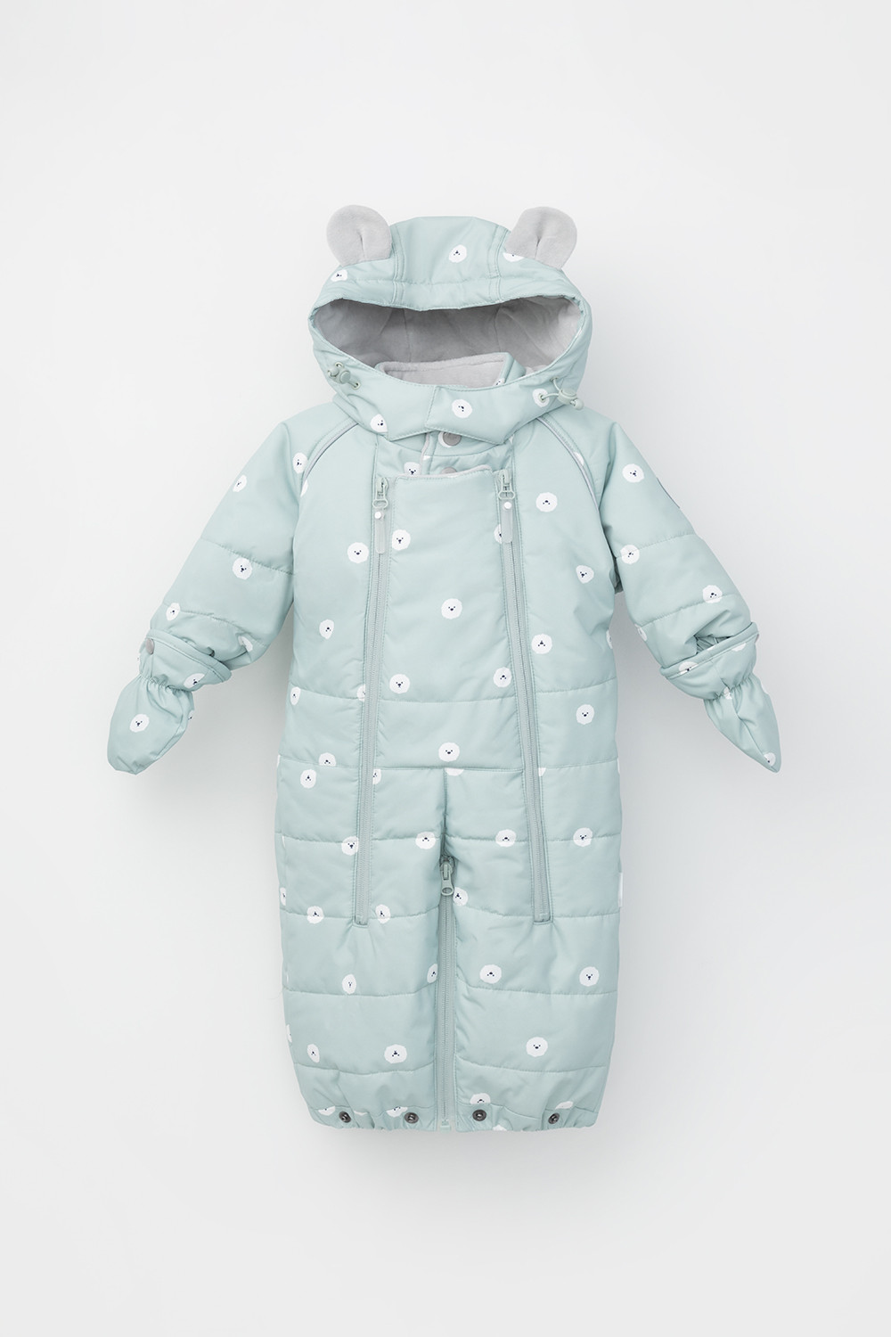Комбинезоны утепленные для девочки, артикул: ВК 60094/н/1 УЗГ, цвет: голубой, фото 2