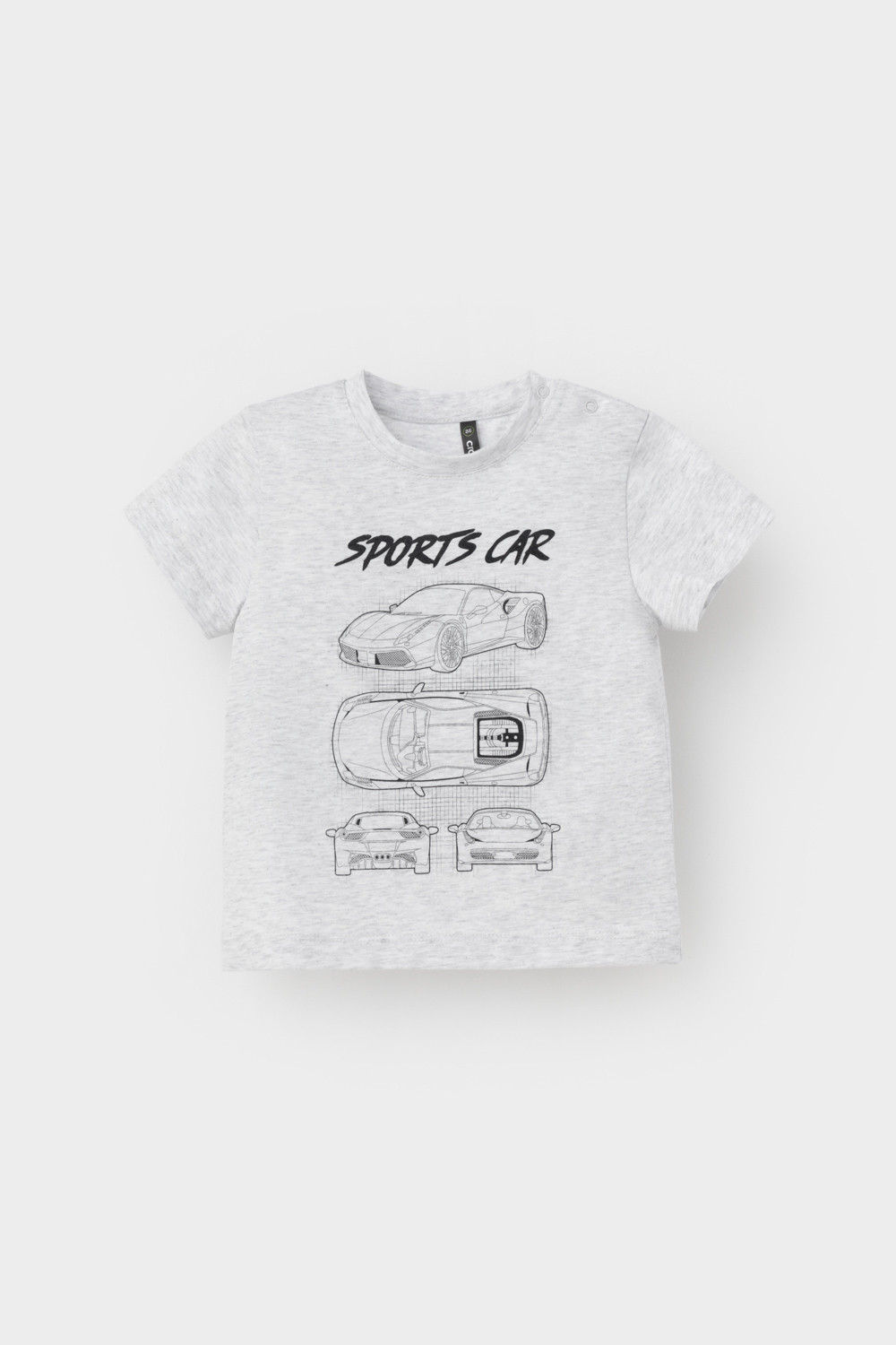 Футболка для мальчика, артикул: КР 302628, цвет: светло-серый5, фото 2