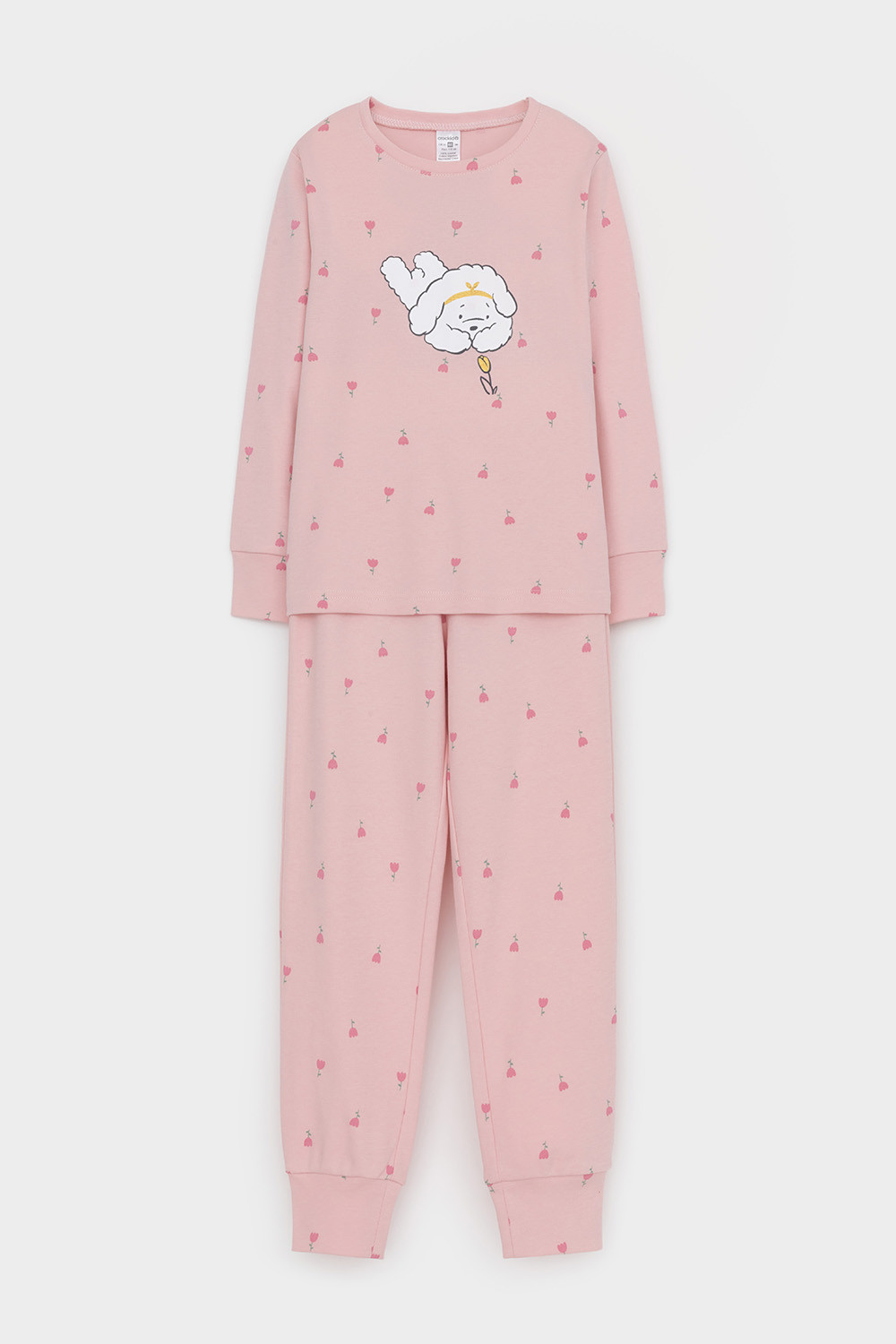 Пижама для девочки, артикул: К 1621, цвет: розовый, фото 2