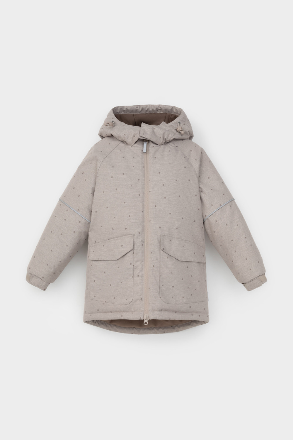 Куртка для девочки, артикул: ВК 38114/н/1 ГР, цвет: светло-бежевый, фото 2