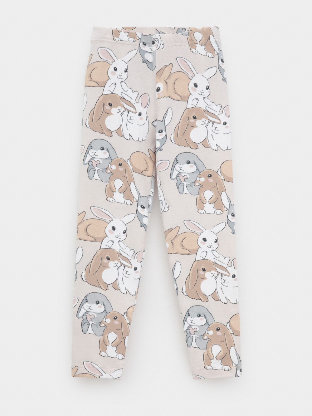 Лосины для девочки, артикул: КР 4074, цвет: бежевый, фото 2