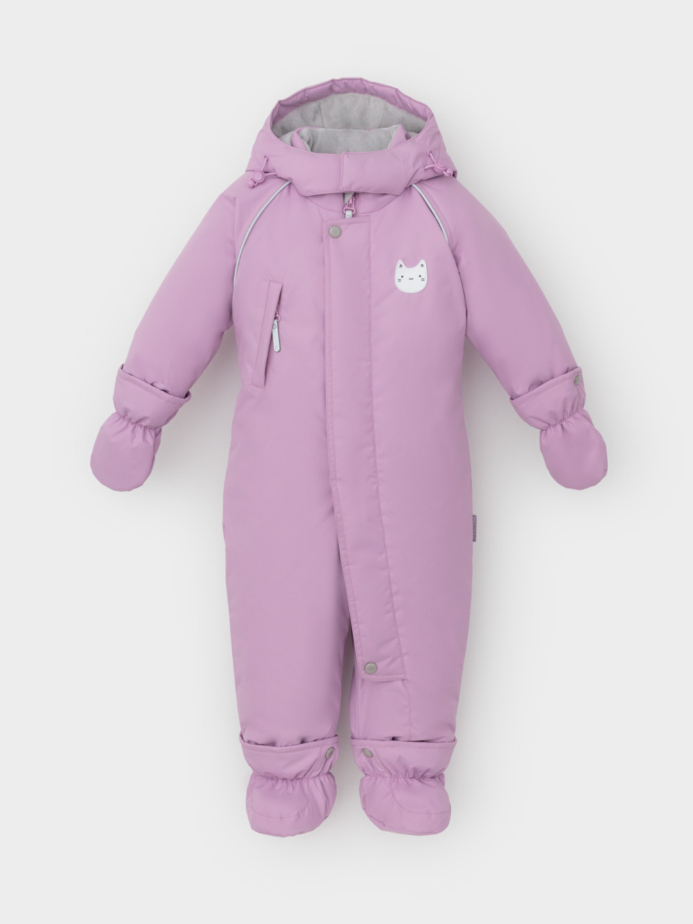 Комбинезоны утепленные для девочки, артикул: ВК 60132/1 УЗГ, цвет: фиолетовый, фото 2