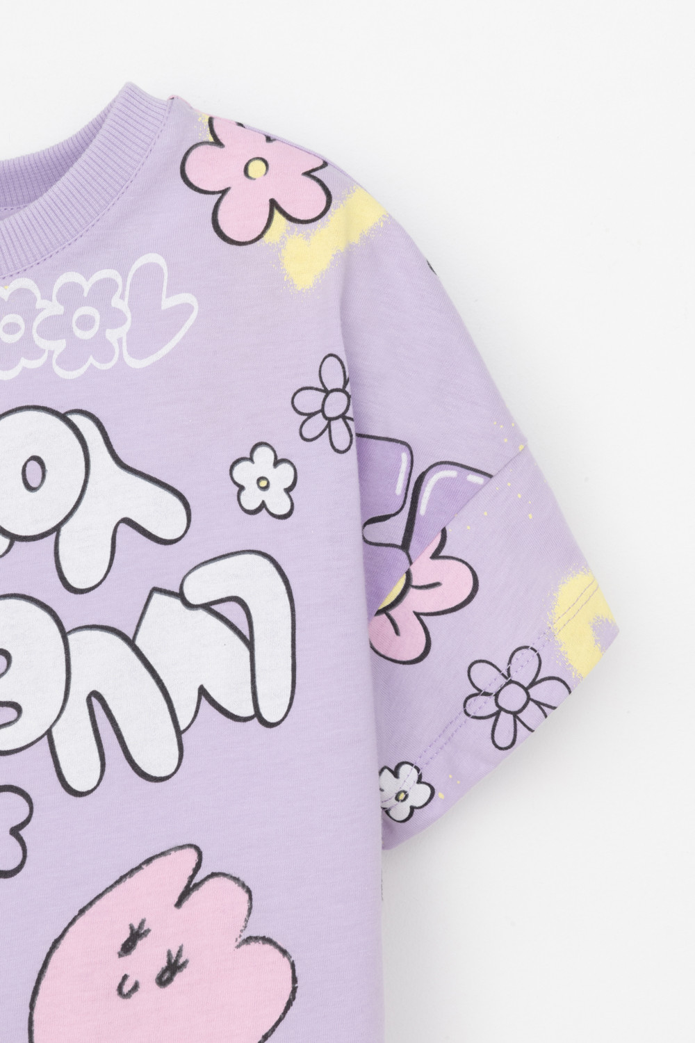 Футболка для девочки, артикул: КР 302695-1, цвет: фиолетовый, фото 2