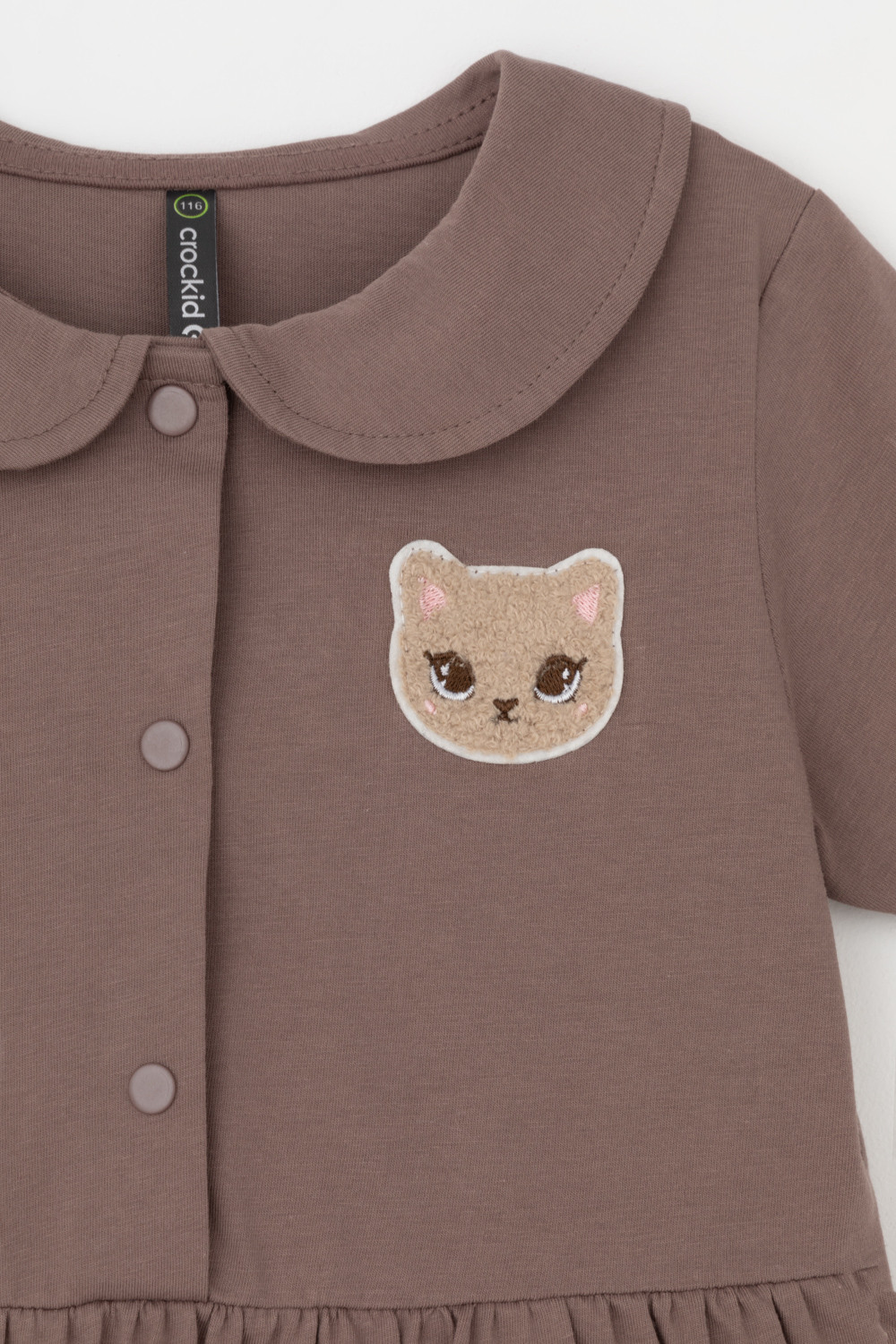 Платье для девочки, артикул: КР 5823, цвет: коричневый, фото 2