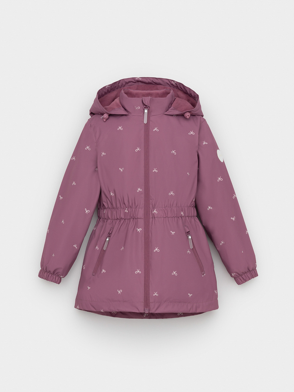 Куртка для девочки, артикул: ВК 32123/н/6 УЗГ, цвет: бордовый, фото 2