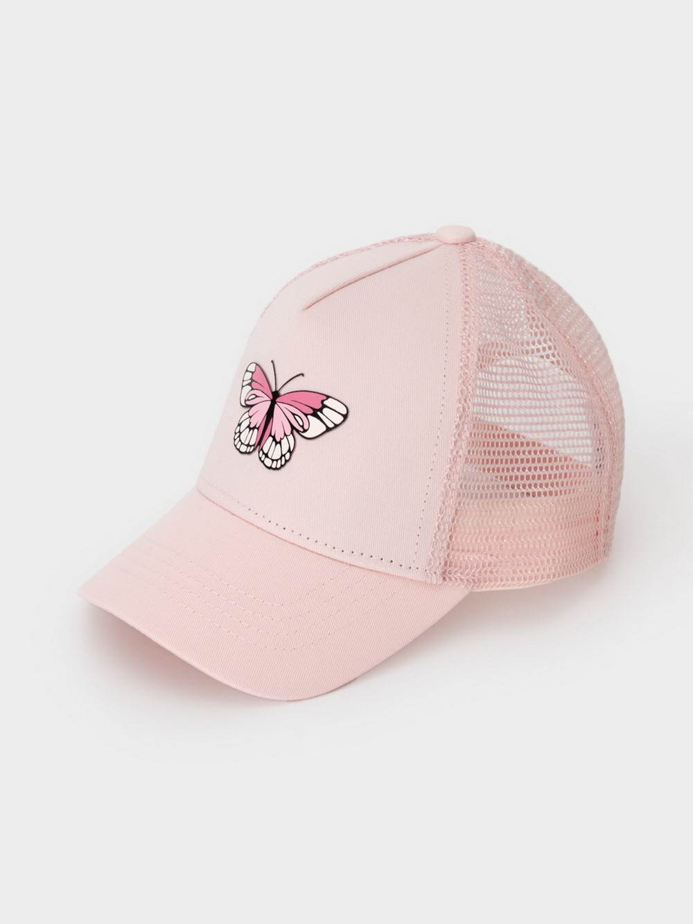 Кепка для девочки, артикул: ТК 80104, цвет: розовый, фото 2