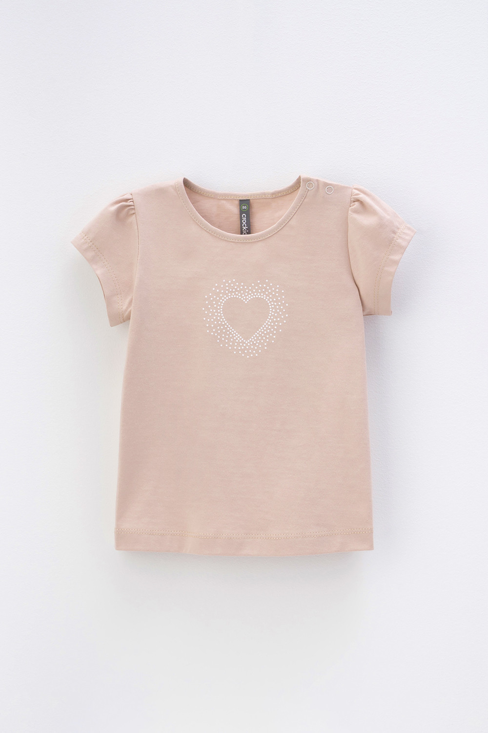 Футболка для девочки, артикул: КР 302219, цвет: бежевый, фото 2