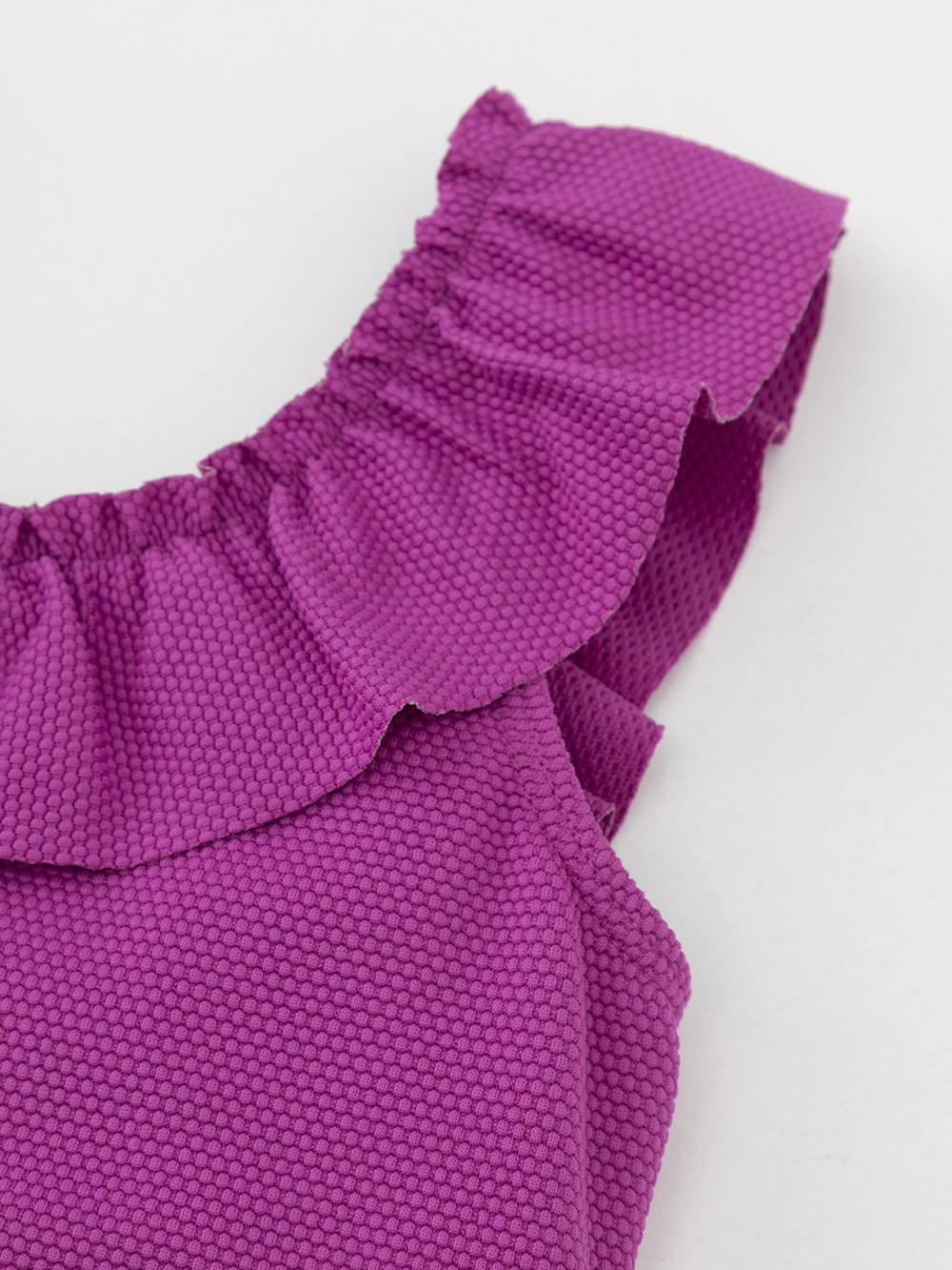 Купальник для девочки, артикул: ТК 16028/2 ФВ, цвет: бордовый, фото 2