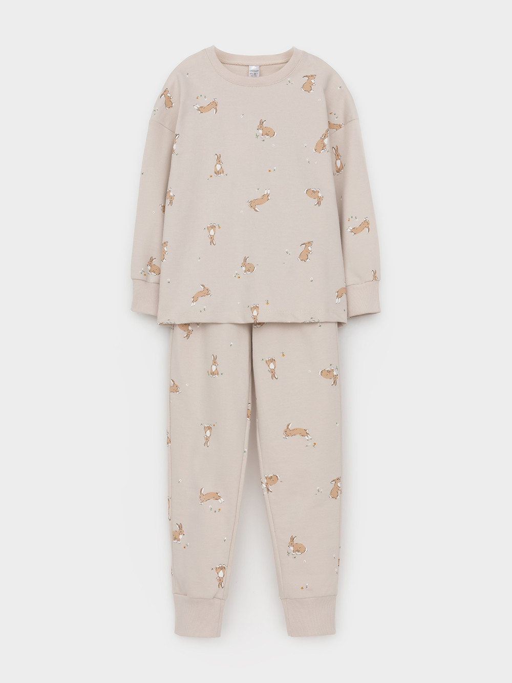 Пижама для девочки, артикул: КП 1611, цвет: бежевый, фото 2