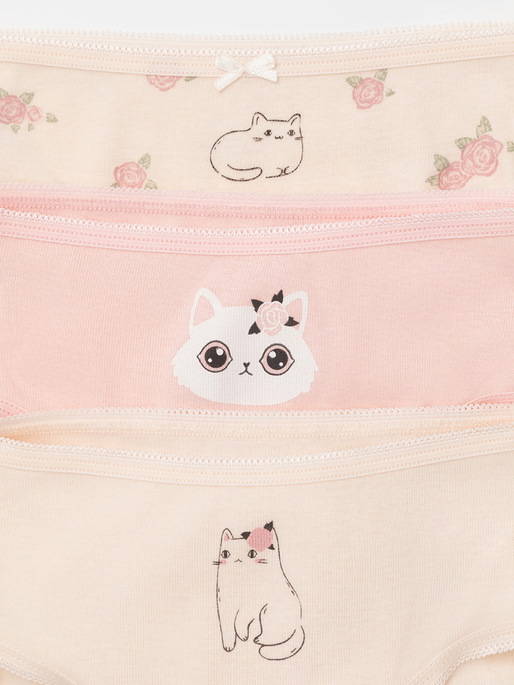 Трусы для девочки, артикул: К 1909-3уп, цвет: светло-розовый, фото 2