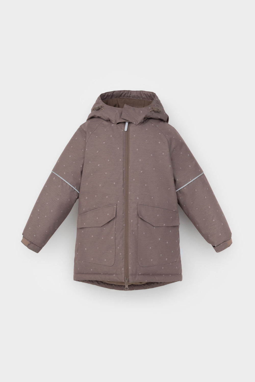 Куртка для девочки, артикул: ВК 38114/н/2 ГР, цвет: коричневый, фото 2