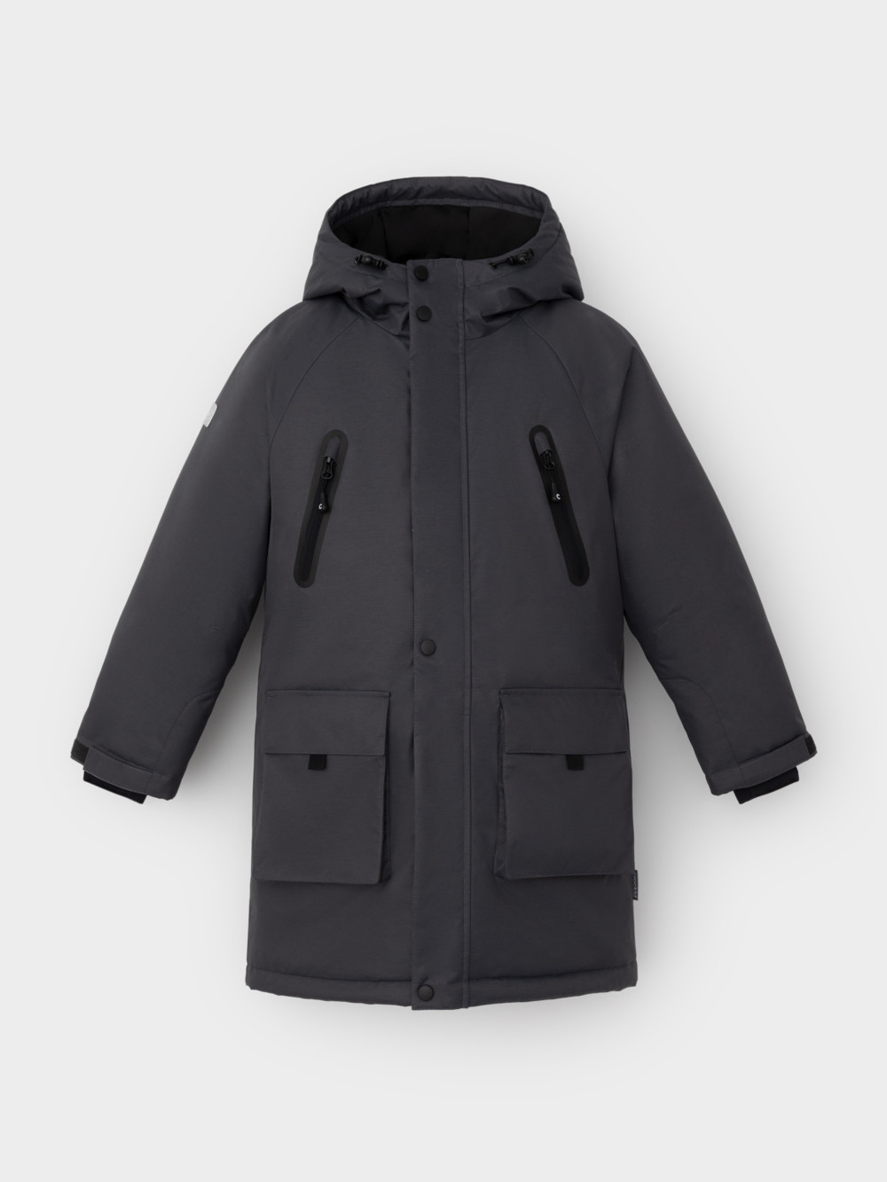 Пальто, плащи для мальчика, артикул: ВК 36112/1 ГР, цвет: темно-серый, фото 2