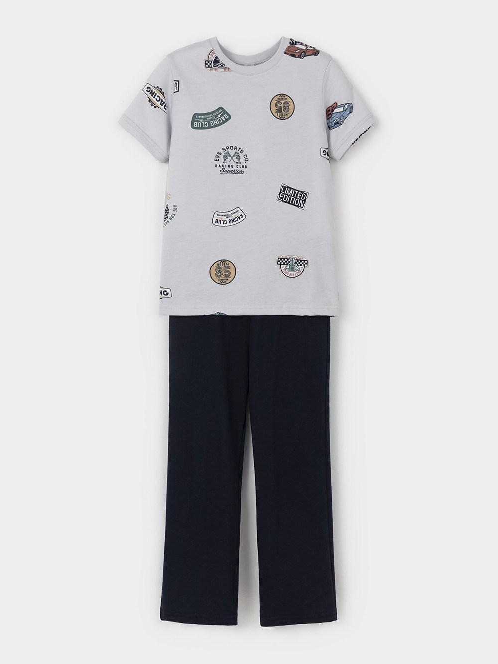 Пижама для мальчика, артикул: К 1646, цвет: светло-серый5, фото 2
