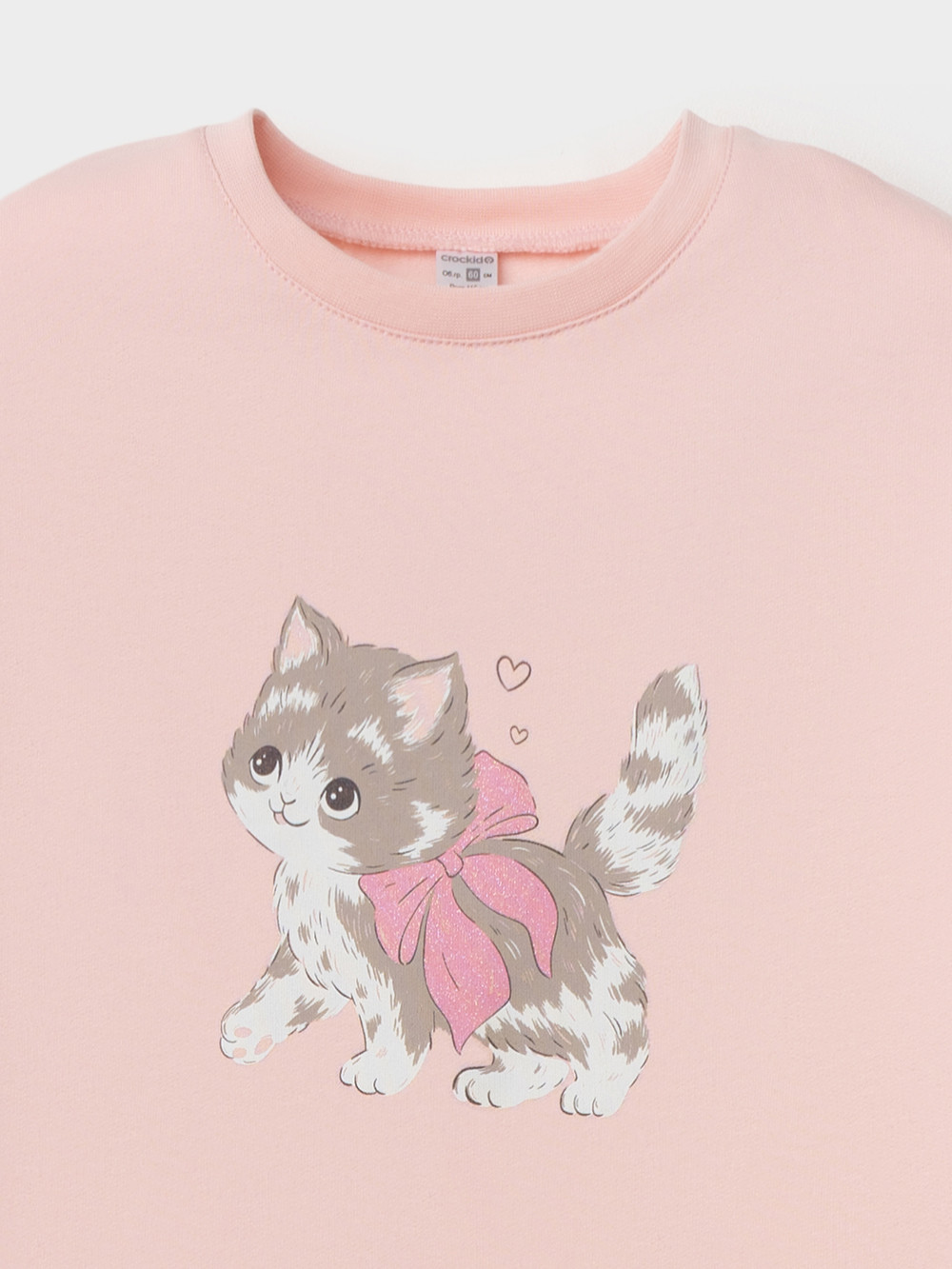 Пижама для девочки, артикул: К 1567, цвет: светло-розовый, фото 2