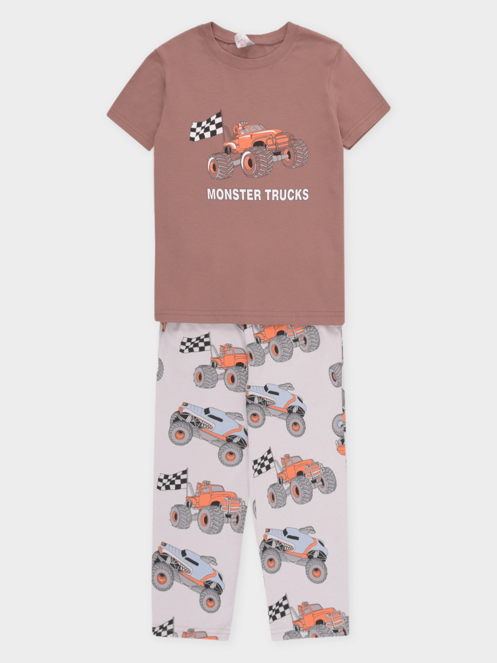 Пижама для мальчика, артикул: К 1599, цвет: коричневый