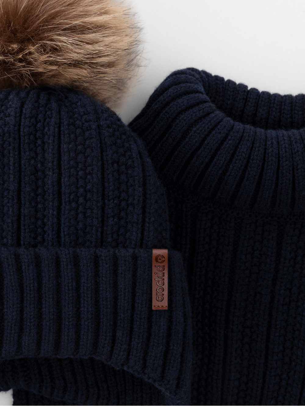 Комплект вязаный для мальчика, артикул: КВ 22014/ш, цвет: синий, фото 2