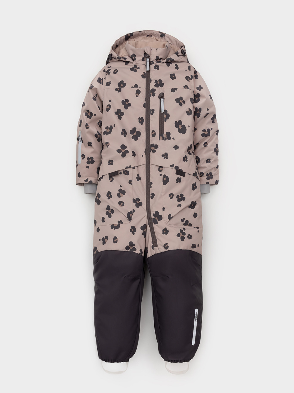 Комбинезоны утепленные для девочки, артикул: ВК 60136/н/1 ГР, цвет: бежевый, фото 2