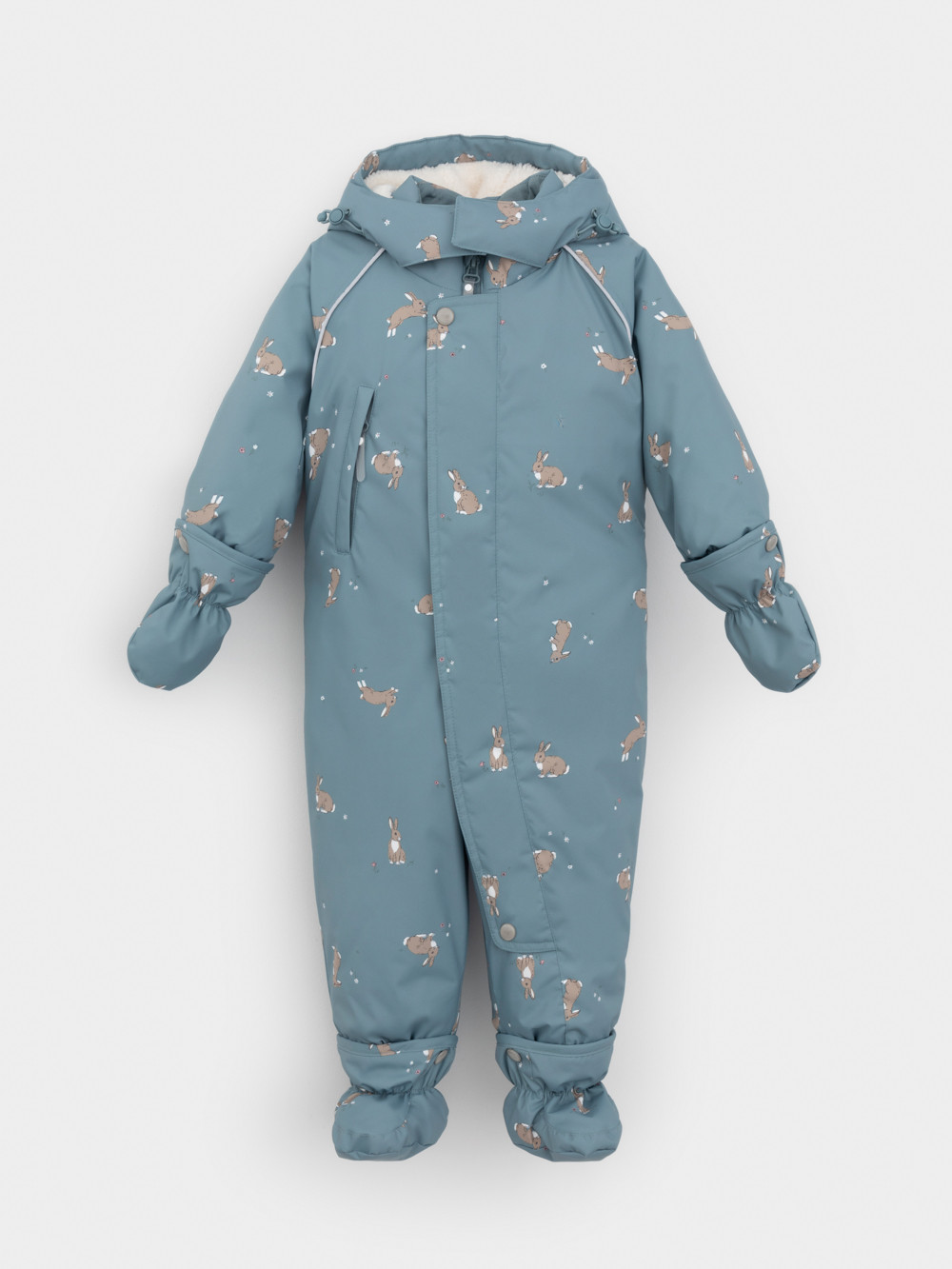 Комбинезоны утепленные для девочки, артикул: ВК 60131/н/2 УЗГ, цвет: серый, фото 2