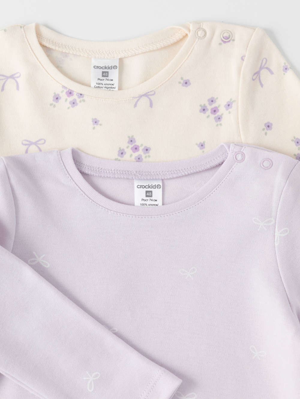 Джемпер для новорожденных, артикул: К 301944-2уп, цвет: фиолетовый, фото 2