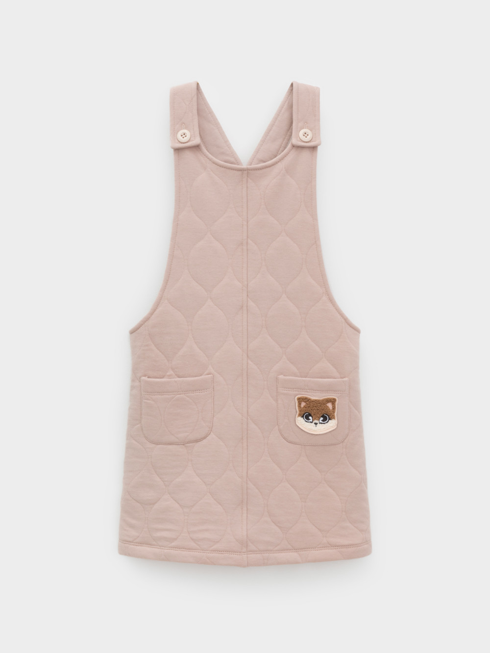 Сарафан для девочки, артикул: КР 5712, цвет: бежевый, фото 2