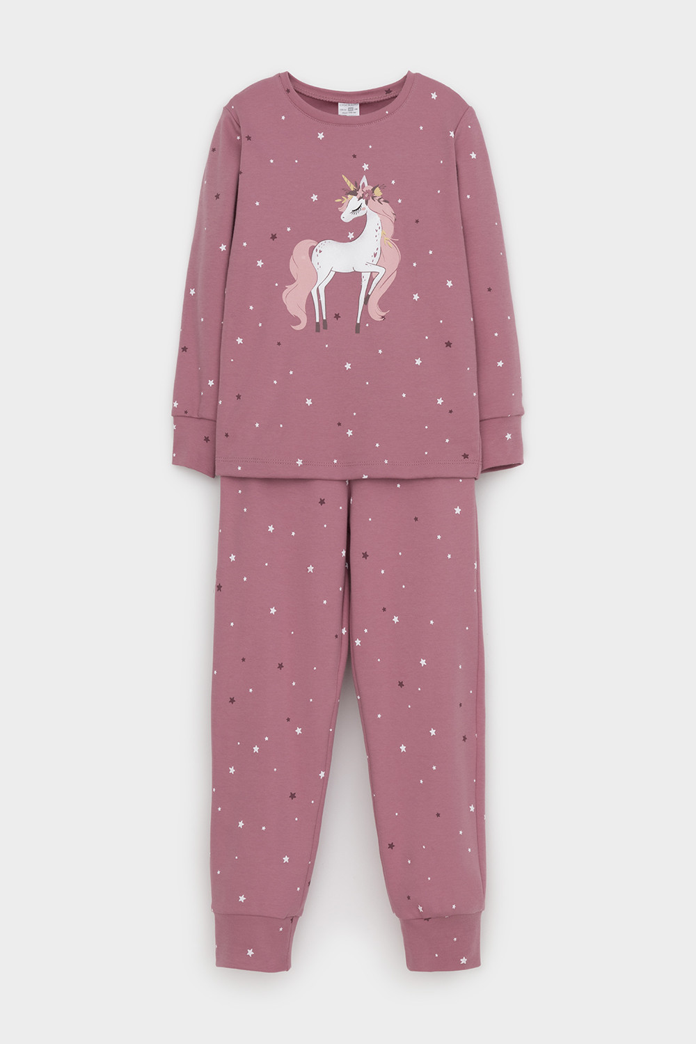 Пижама для девочки, артикул: К 1621, цвет: розовый, фото 2