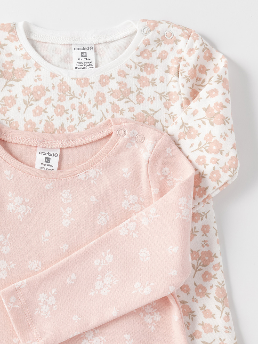 Джемпер для новорожденных, артикул: К 301944-2уп, цвет: розовый, фото 2