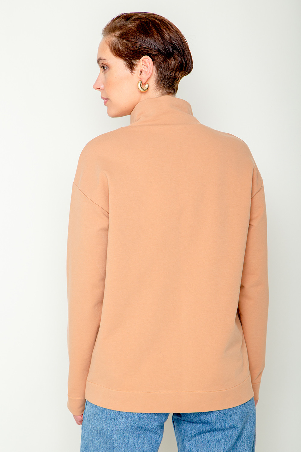 Джемперы женские для мам, артикул: ЕВТ 3122, цвет: коричневый, фото 2