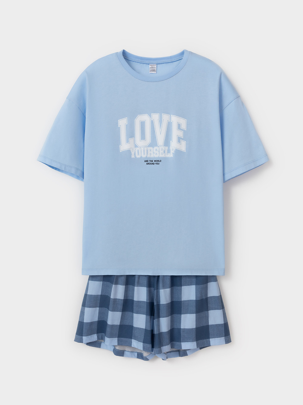 Пижама для девочки, артикул: МП 1658-1, цвет: голубой, фото 2