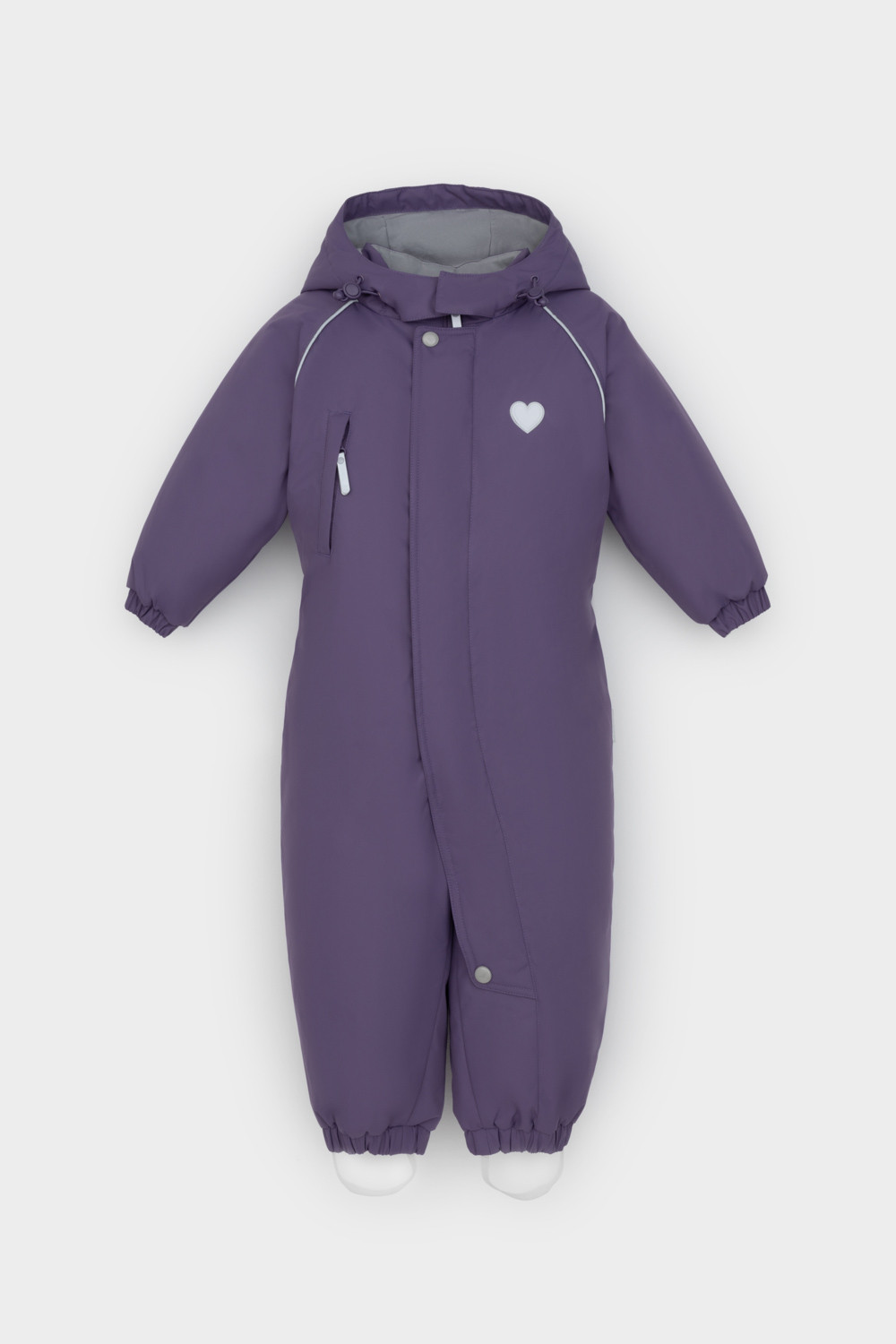 Комбинезоны утепленные для девочки, артикул: ВК 60118/2 ГР, цвет: фиолетовый, фото 2