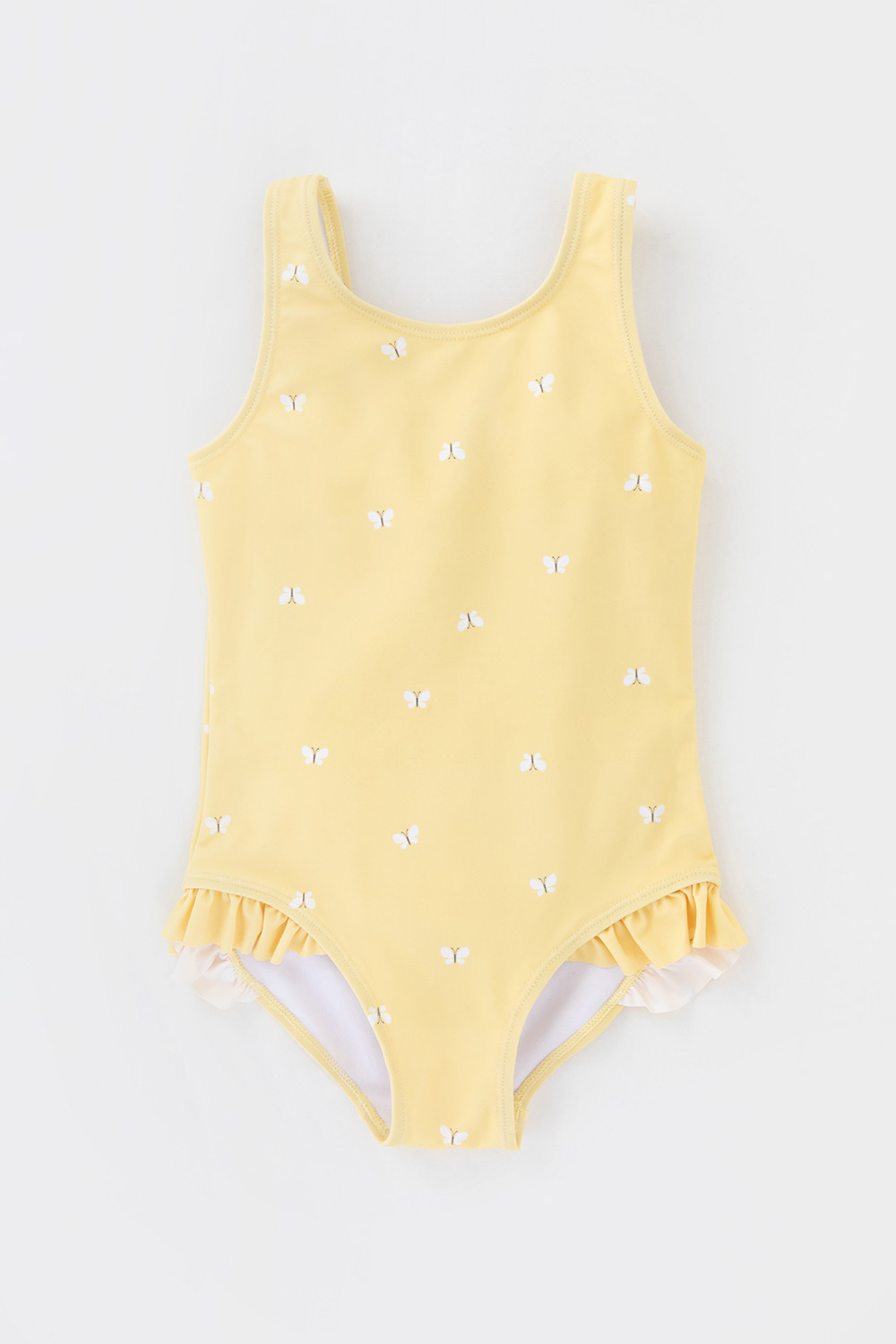 Купальник для девочки, артикул: ТК 16018/1н ФВ, цвет: желтый, фото 2