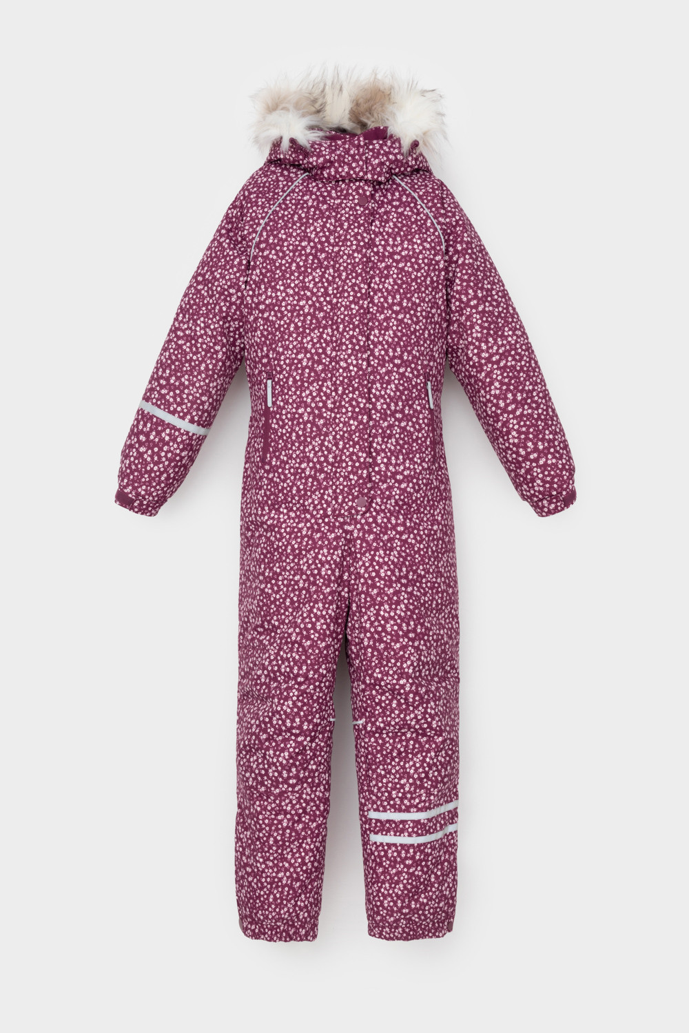 Комбинезоны утепленные для девочки, артикул: ВК 60098/н/4 ГР, цвет: фиолетовый, фото 2