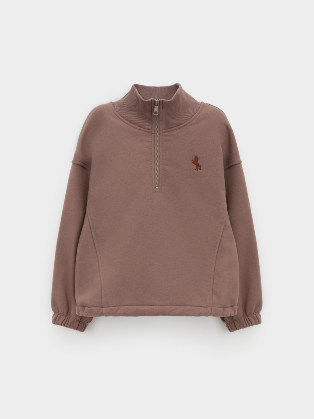 Свитшоты для девочки, артикул: КР 302821, цвет: кофейный, фото 2