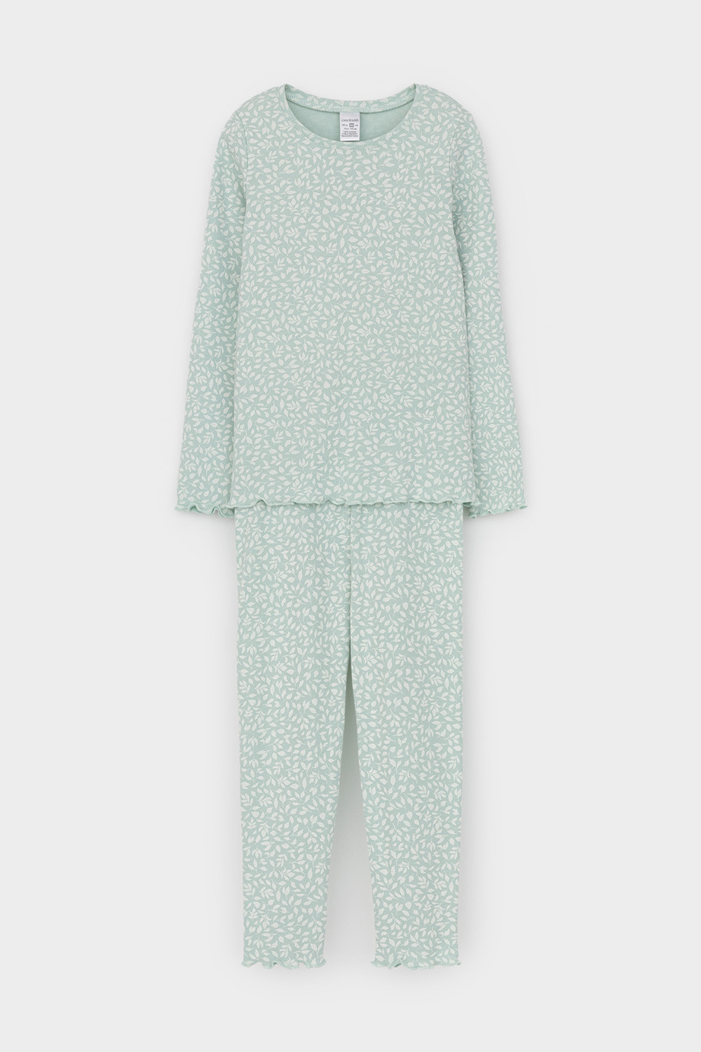 Пижама для девочки, артикул: К 1618, цвет: голубой, фото 2