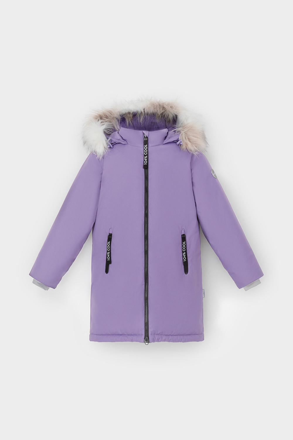 Пальто для девочки, артикул: ВК 38109/2 УЗГ, цвет: фиолетовый, фото 2