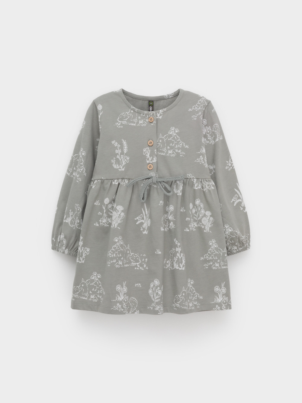 Платье для девочки, артикул: КР 5906, цвет: зеленый, фото 2