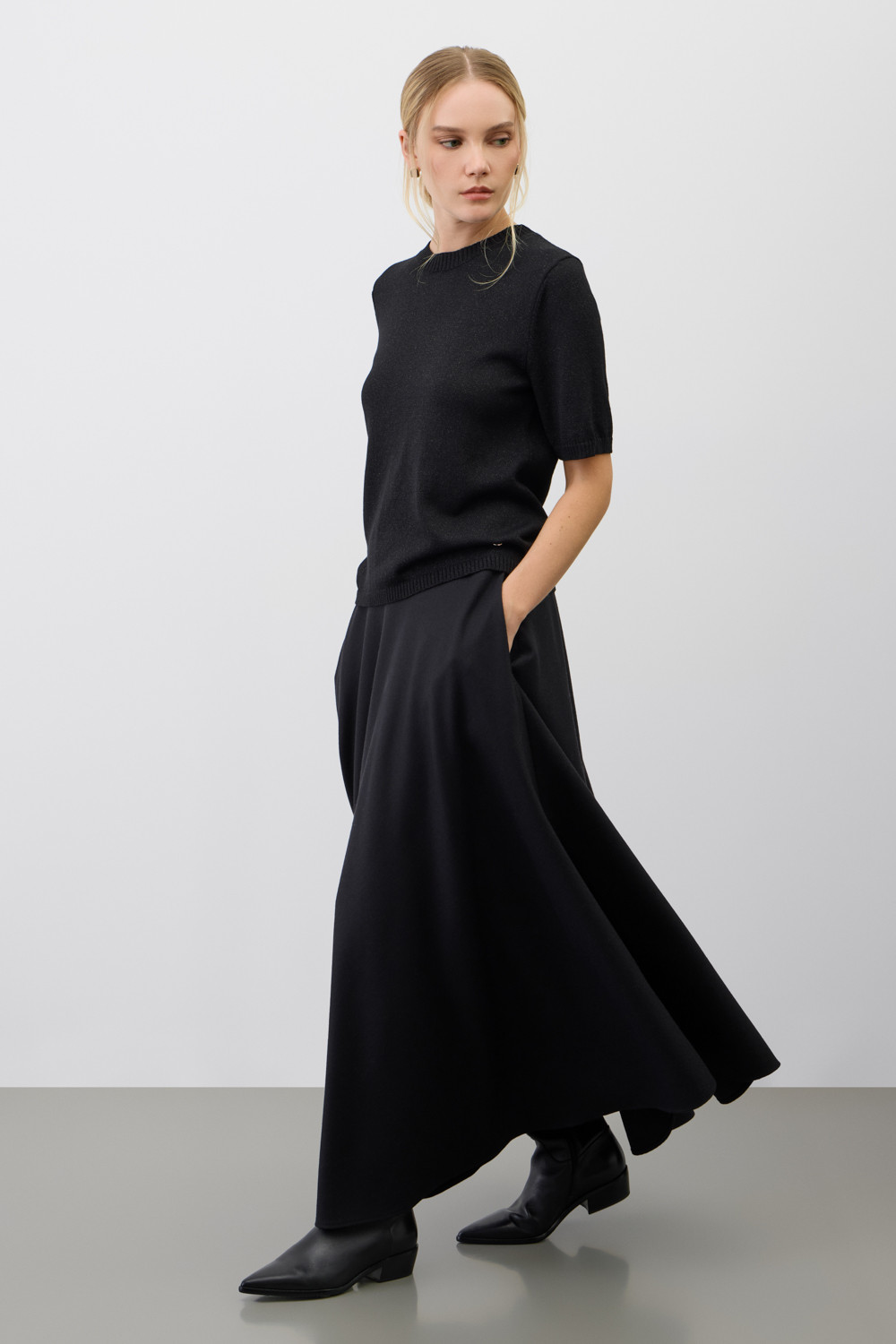 Юбки женские для мам, артикул: ЕТ 70005, цвет: черный, фото 2