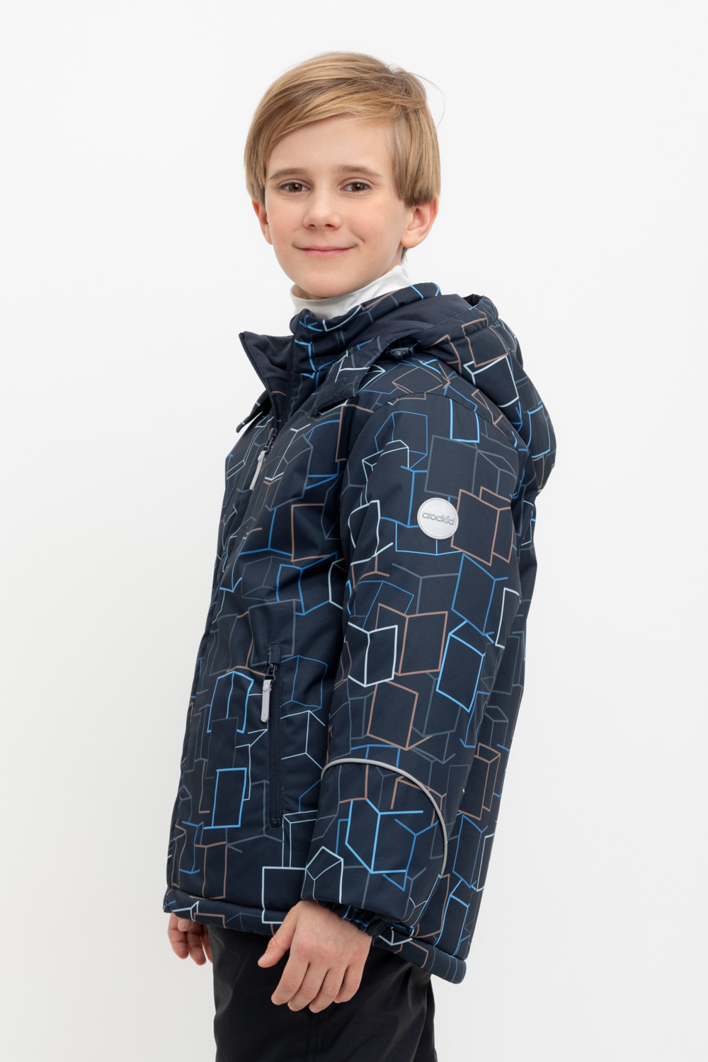 Куртки для мальчика, артикул: ВК 36089/н/3 ГР (122-146), цвет: темно-синий, фото 2