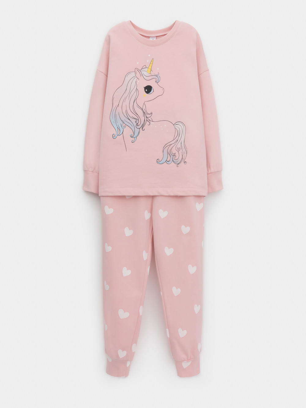 Пижама для девочки, артикул: К 1567, цвет: розовый, фото 2