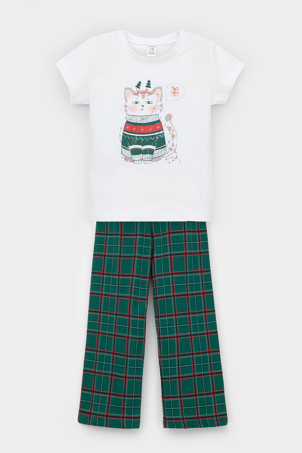 Пижама для девочки, артикул: К 1640, цвет: светло-розовый, фото 2