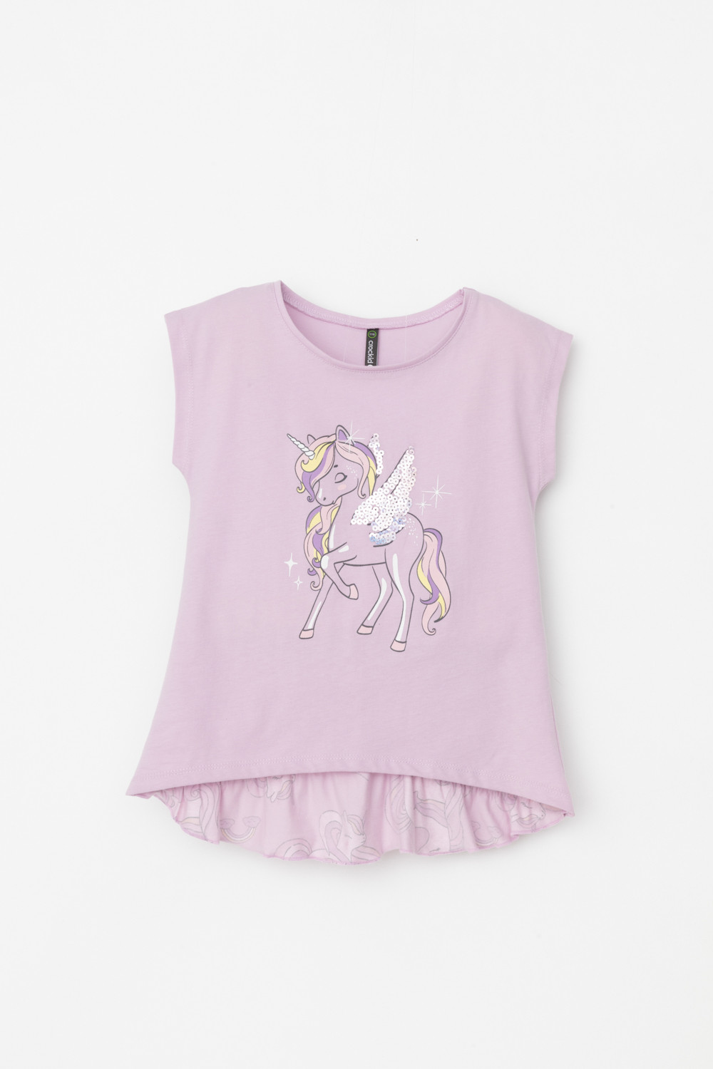 Футболка для девочки, артикул: КР 302319-1, цвет: фиолетовый, фото 2