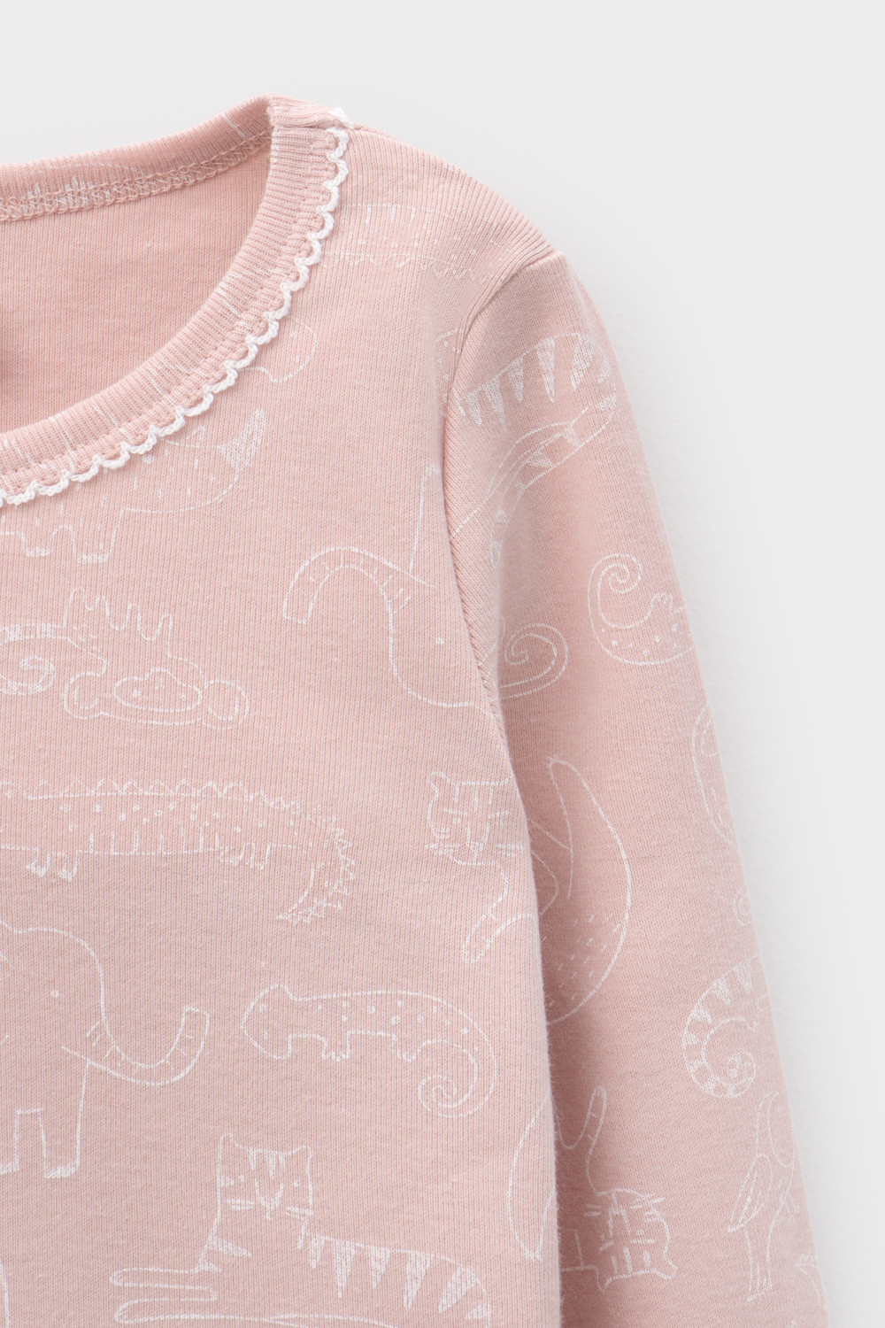 Пижама для девочки, артикул: К 1601/24, цвет: розовый, фото 2