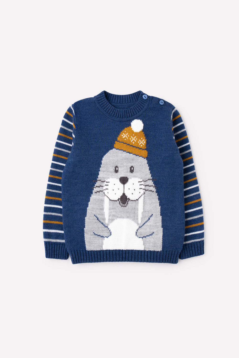 Джемпер для мальчика, артикул: КВ 30102/ш, цвет: синий, фото 2