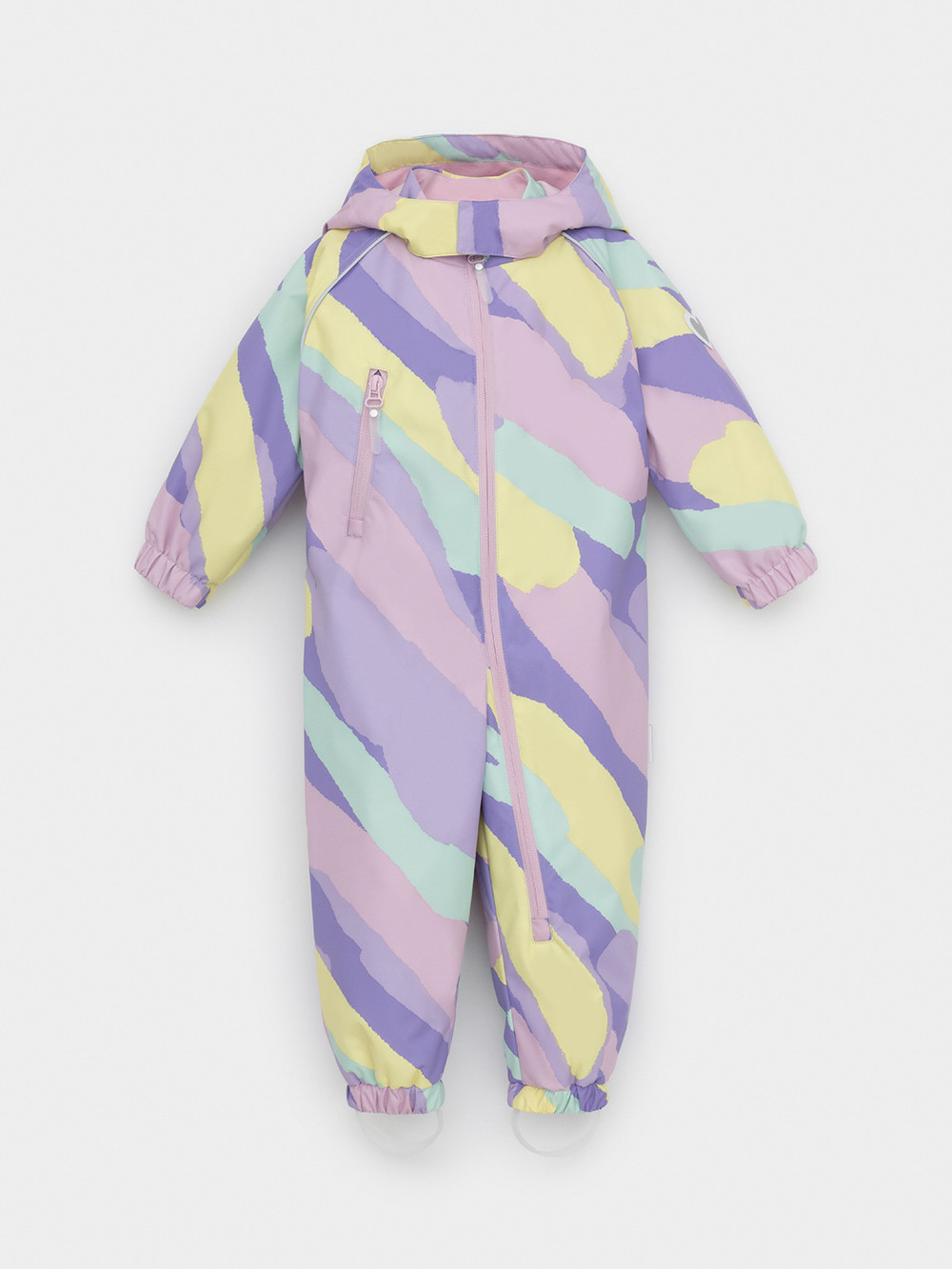 Комбинезоны утепленные для девочки, артикул: ВК 60088/н/17 Ал, цвет: мульти, фото 2
