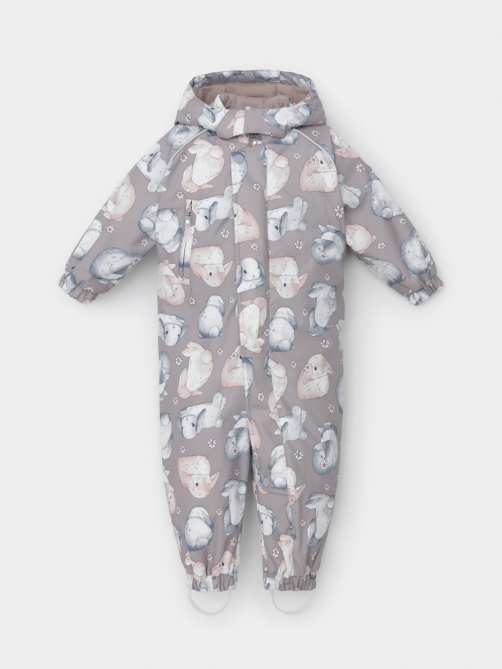 Комбинезоны утепленные для девочки, артикул: ВК 60085/н/55 Ал, цвет: кофейный, фото 2