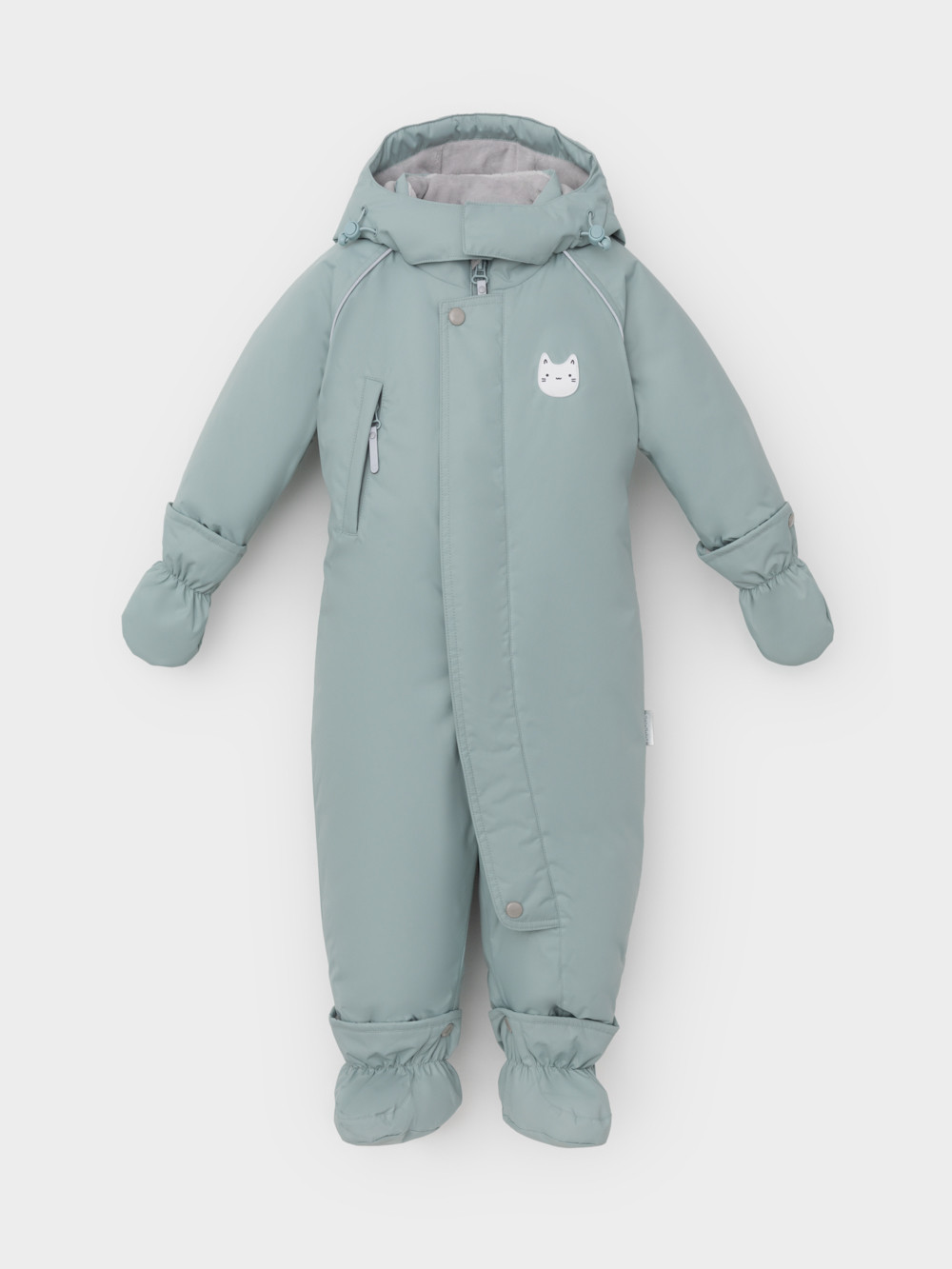 Комбинезоны утепленные для девочки, артикул: ВК 60132/2 УЗГ, цвет: зеленый, фото 2