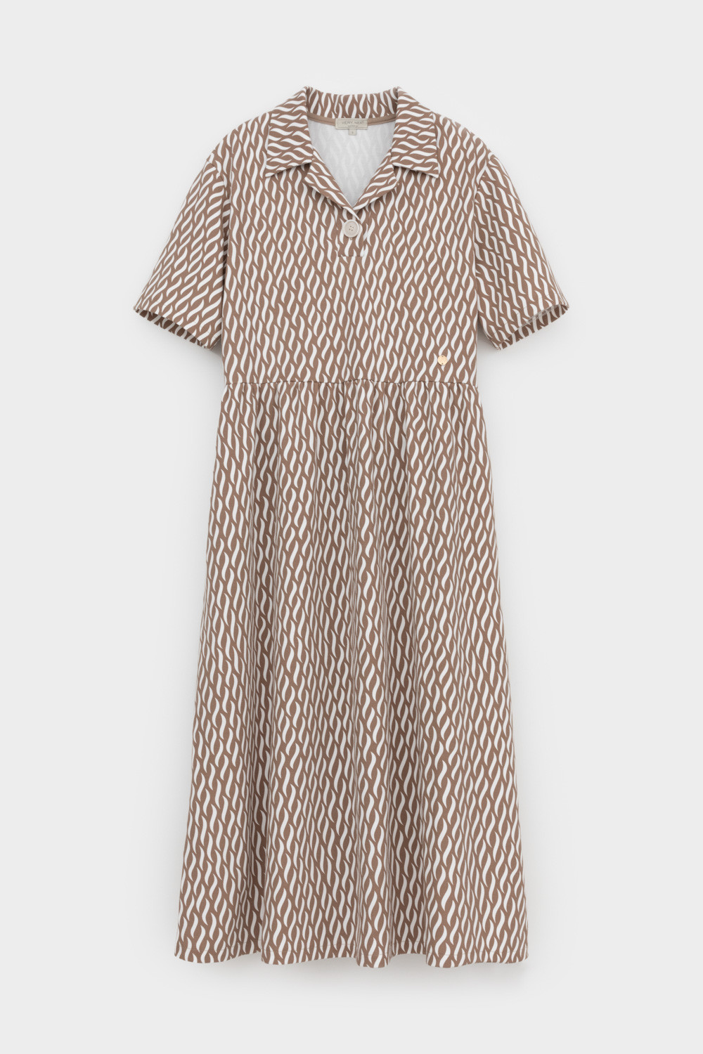 Платья женские для мам, артикул: ЕВТ 5071, цвет: бежевый, фото 2